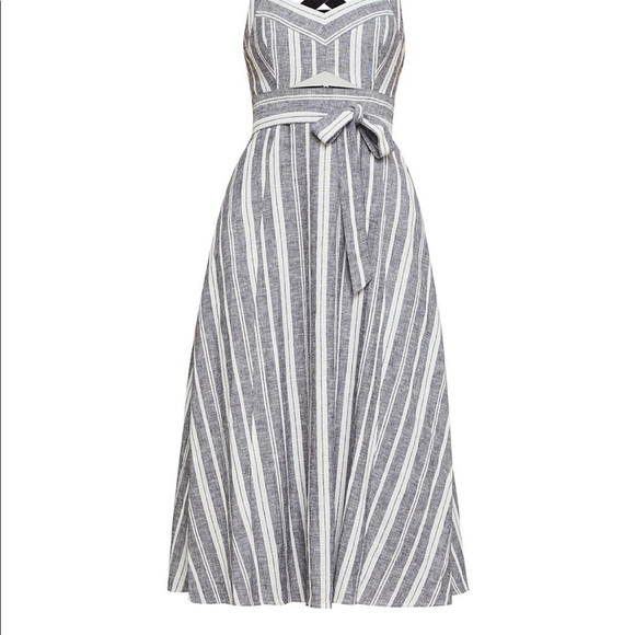 BCBG Striped Cutout Sundress - Picture 5 of 6